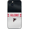 NFL Atlanta Falcons White Striped iPhone 14 Plus Skin