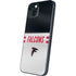 NFL Atlanta Falcons White Striped iPhone 14 Plus Skin