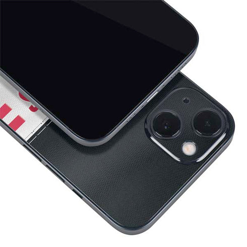 NFL Atlanta Falcons White Striped iPhone 14 Plus Skin