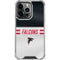 NFL Atlanta Falcons White Striped iPhone 14 Pro Clear Case