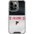 NFL Atlanta Falcons White Striped iPhone 14 Pro Clear Case