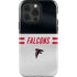 NFL Atlanta Falcons White Striped iPhone 14 Pro Impact Case