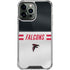 NFL Atlanta Falcons White Striped iPhone 14 Pro Max Clear Case