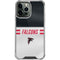 NFL Atlanta Falcons White Striped iPhone 15 Pro Max Clear Case