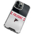 NFL Atlanta Falcons White Striped iPhone 14 Pro Max Clear Case
