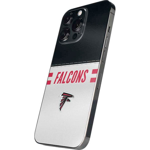 NFL Atlanta Falcons White Striped iPhone 14 Pro Max Skin