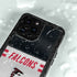 NFL Atlanta Falcons White Striped iPhone 14 Pro Waterproof Case