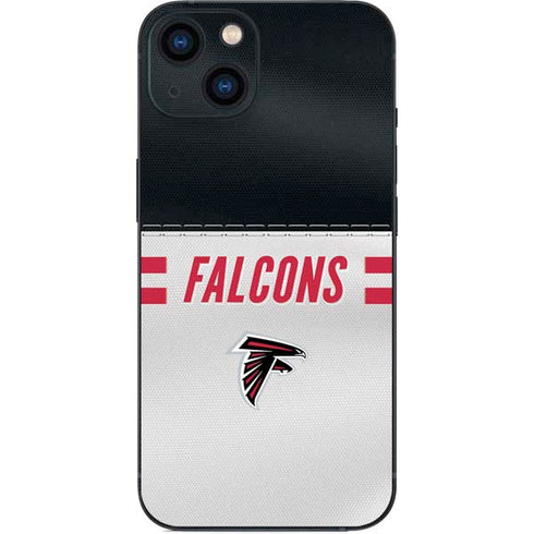 NFL Atlanta Falcons White Striped iPhone 14 Skin