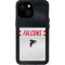 NFL Atlanta Falcons White Striped iPhone 15 Waterproof Case