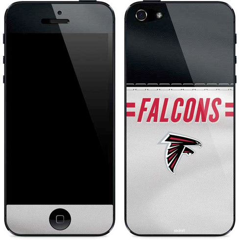 NFL Atlanta Falcons White Striped iPhone 5/5s/5SE Skin
