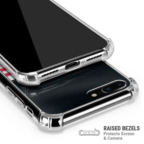 NFL Atlanta Falcons White Striped iPhone 7/8 Plus Clear Case