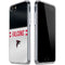 NFL Atlanta Falcons White Striped iPhone SE (2nd & 3rd Gen) Clear Case