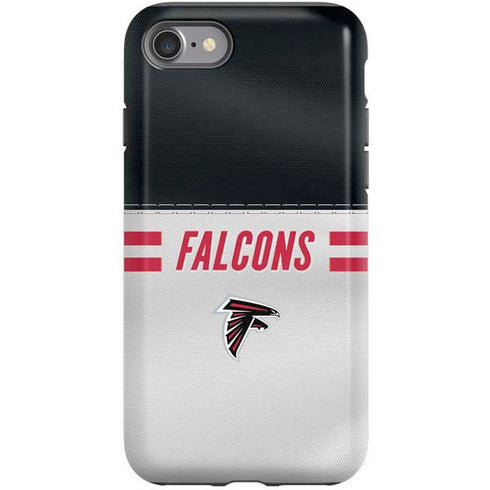 NFL Atlanta Falcons White Striped iPhone SE (2nd & 3rd Gen) Pro Case