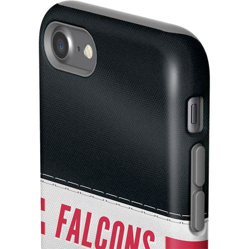 NFL Atlanta Falcons White Striped iPhone SE (2nd & 3rd Gen) Pro Case