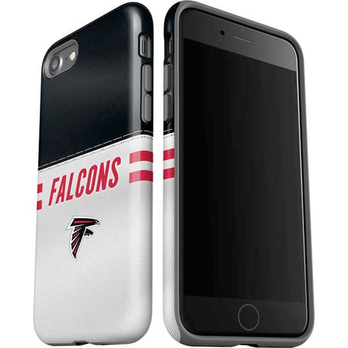 NFL Atlanta Falcons White Striped iPhone SE (2nd & 3rd Gen) Pro Case