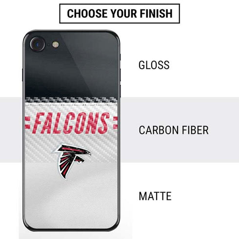 NFL Atlanta Falcons White Striped iPhone SE (2nd & 3rd Gen) Skin