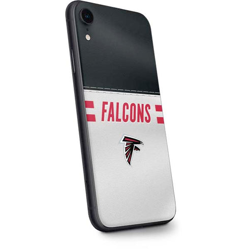 NFL Atlanta Falcons White Striped iPhone XR Skin