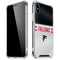 NFL Atlanta Falcons White Striped iPhone XS Max Clear Case