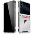 NFL Atlanta Falcons White Striped iPhone XS Max Clear Case