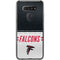 NFL Atlanta Falcons White Striped LG K51/Q51 Clear Case