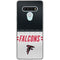 NFL Atlanta Falcons White Striped LG Stylo 6 Clear Case