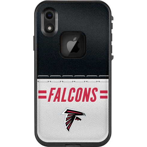 NFL Atlanta Falcons White Striped LifeProof Fre iPhone Skin