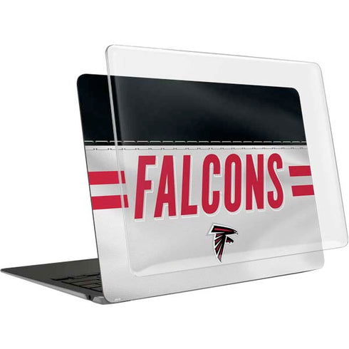 NFL Atlanta Falcons White Striped MacBook Air 13in M1 (2021) Case plus Skin