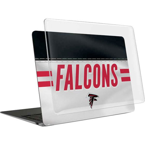 NFL Atlanta Falcons White Striped MacBook Air 15in (2023-2025) Case plus Skin