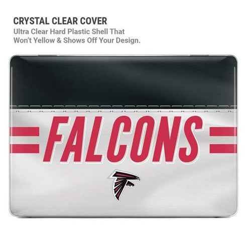NFL Atlanta Falcons White Striped MacBook Pro 13in (2020) Case plus Skin