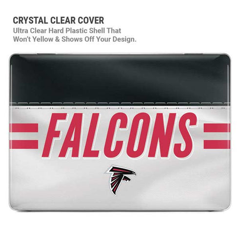 NFL Atlanta Falcons White Striped MacBook Pro 16in (2019-20) Case plus Skin