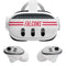 NFL Atlanta Falcons White Striped Meta Quest 3 Skin