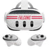 NFL Atlanta Falcons White Striped Meta Quest 3 Skin