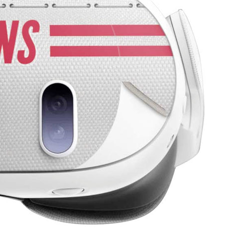 NFL Atlanta Falcons White Striped Meta Quest 3 Skin