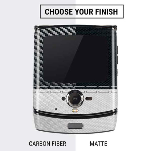 NFL Atlanta Falcons White Striped Motorola RAZR Skin