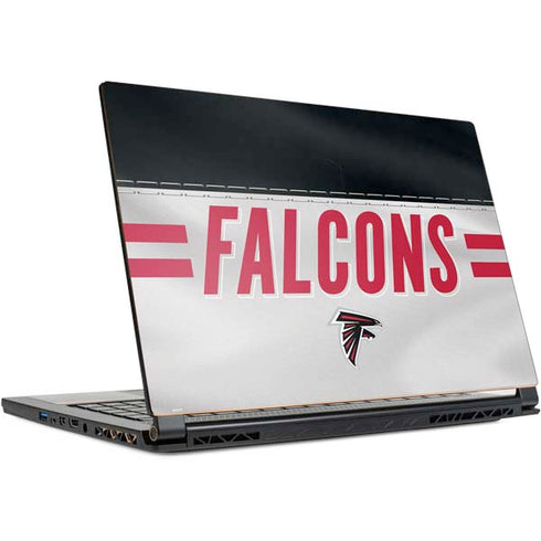 NFL Atlanta Falcons White Striped MSI GS65 Stealth Laptop Skin