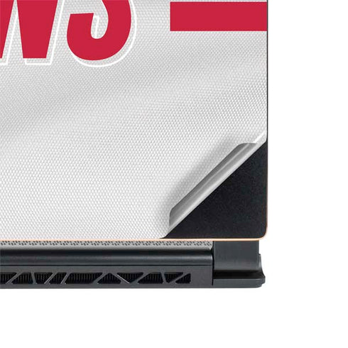 NFL Atlanta Falcons White Striped MSI GS65 Stealth Laptop Skin
