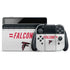 NFL Atlanta Falcons White Striped Nintendo Switch OLED (2021) Skin