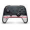 NFL Atlanta Falcons White Striped Nintendo Switch Pro Controller Skin