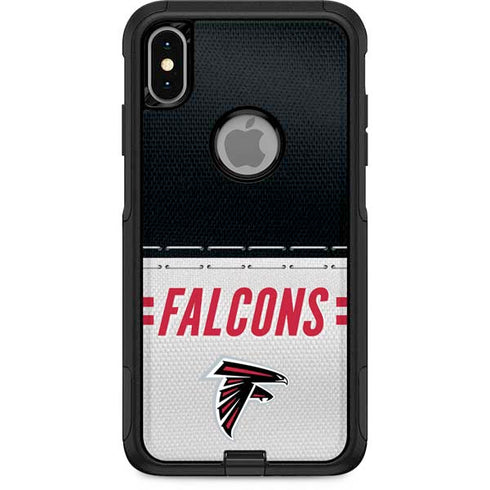 NFL Atlanta Falcons White Striped Otterbox Commuter iPhone Skin