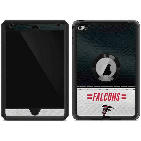 NFL Atlanta Falcons White Striped Otterbox Defender iPad Skin
