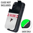 NFL Atlanta Falcons White Striped Otterbox Defender iPhone Skin