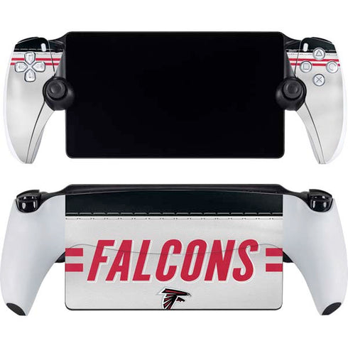 NFL Atlanta Falcons White Striped PlayStation Portal Remote Player Skin