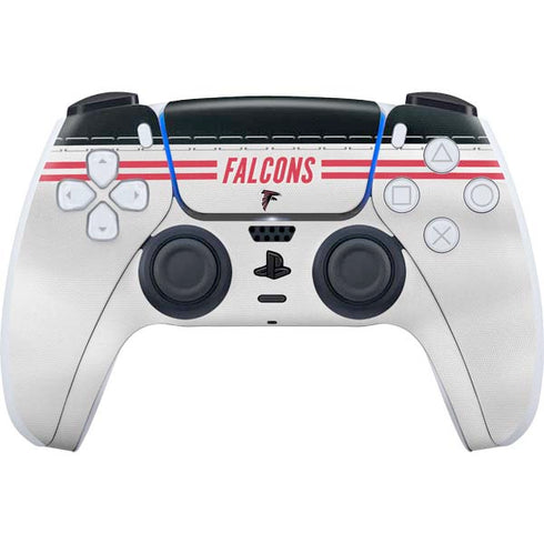 NFL Atlanta Falcons White Striped PS5 Controller Skin