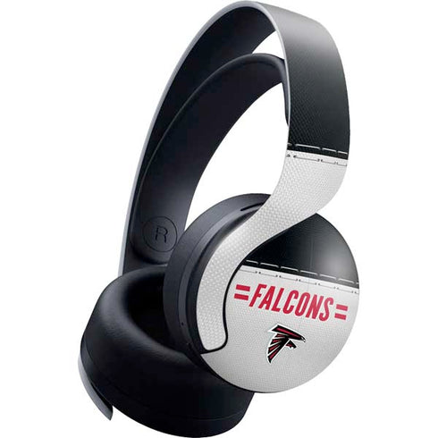 NFL Atlanta Falcons White Striped PULSE 3D Wireless Headset for PS5 Skin