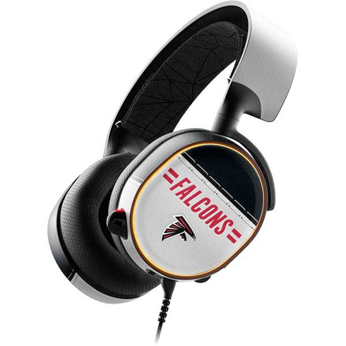 NFL Atlanta Falcons White Striped SteelSeries Arctis 5 Skin