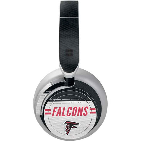 NFL Atlanta Falcons White Striped Surface Headphones Skin