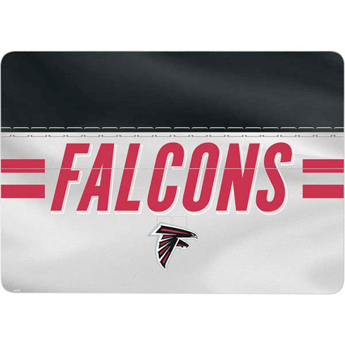 NFL Atlanta Falcons White Striped Surface Laptop Studio Skin
