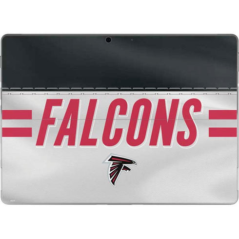 NFL Atlanta Falcons White Striped Surface Pro 9 Skin