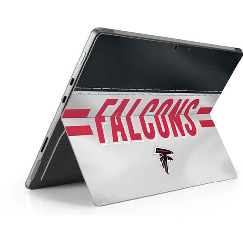 NFL Atlanta Falcons White Striped Surface Pro 9 Skin