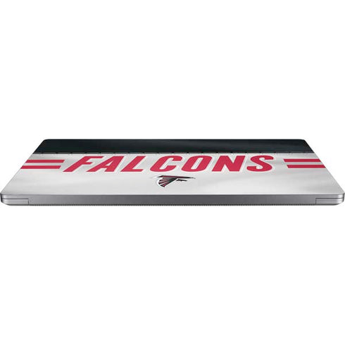 NFL Atlanta Falcons White Striped Universal Laptop 12in (9.8 x 6.8in) Skin
